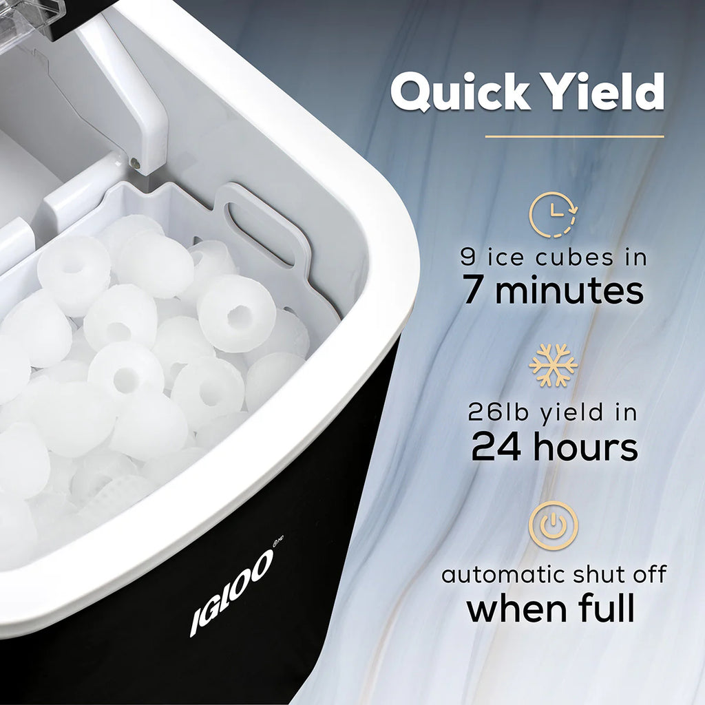 Black Portable Countertop Ice Maker W22929