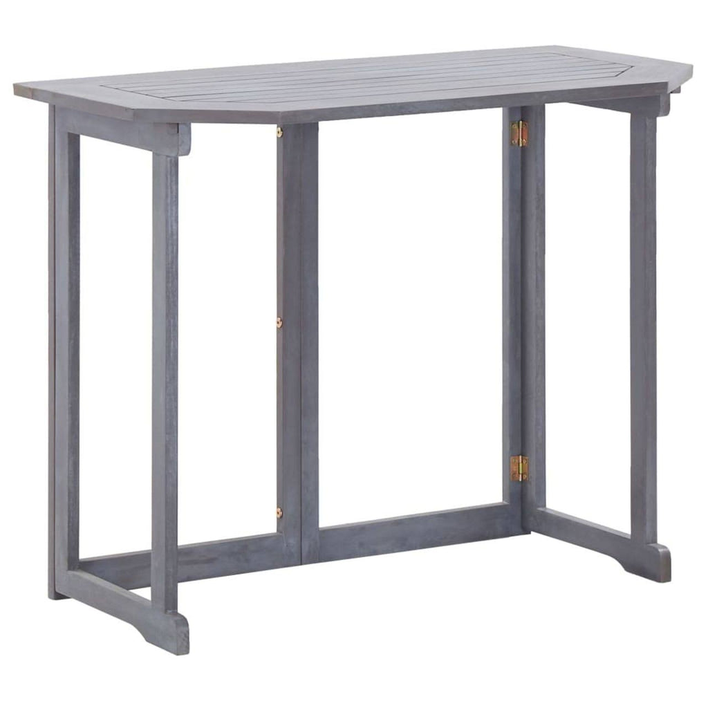 Folding Balcony Table Solid Acacia Wood W6454