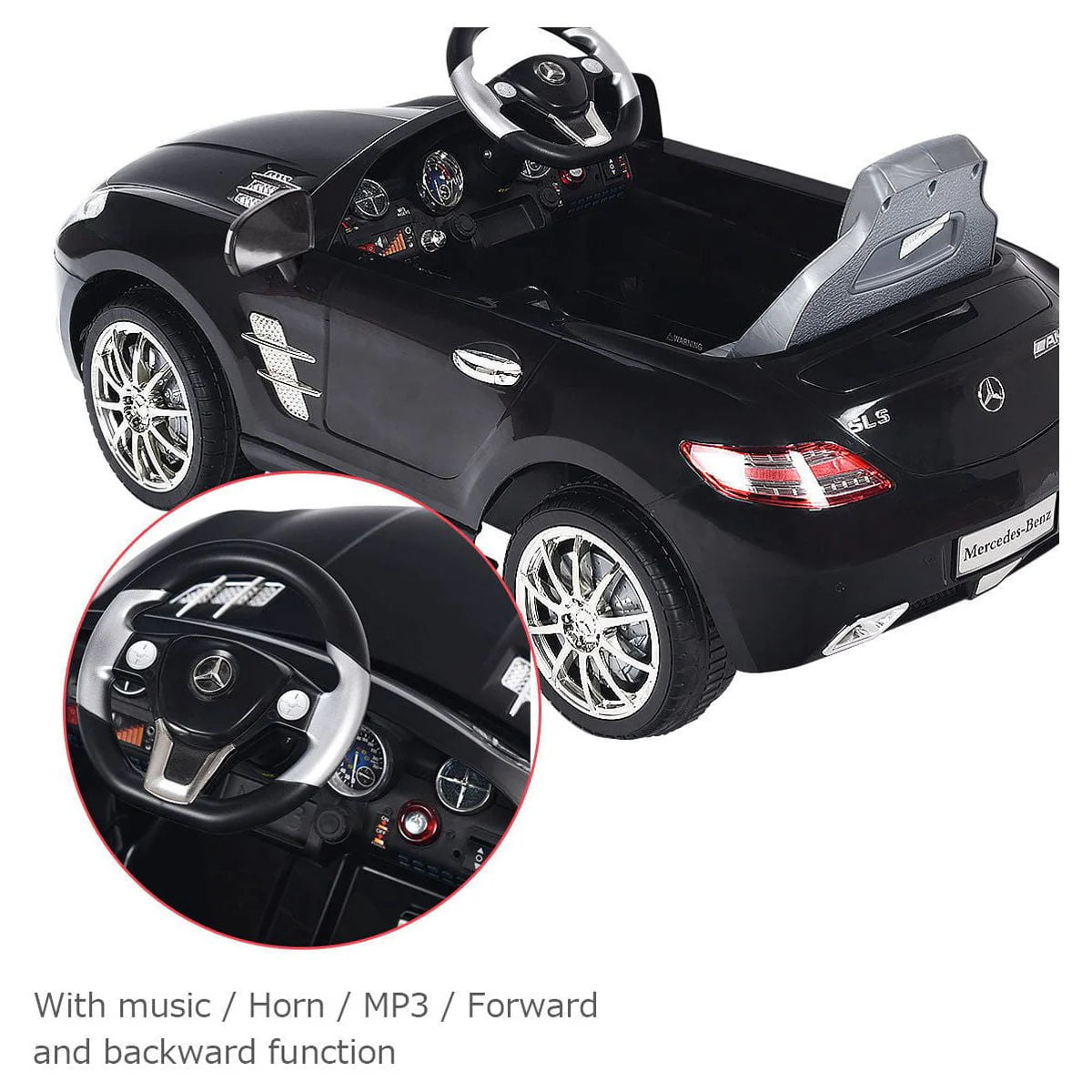 Black Kids Ride On Car L24057