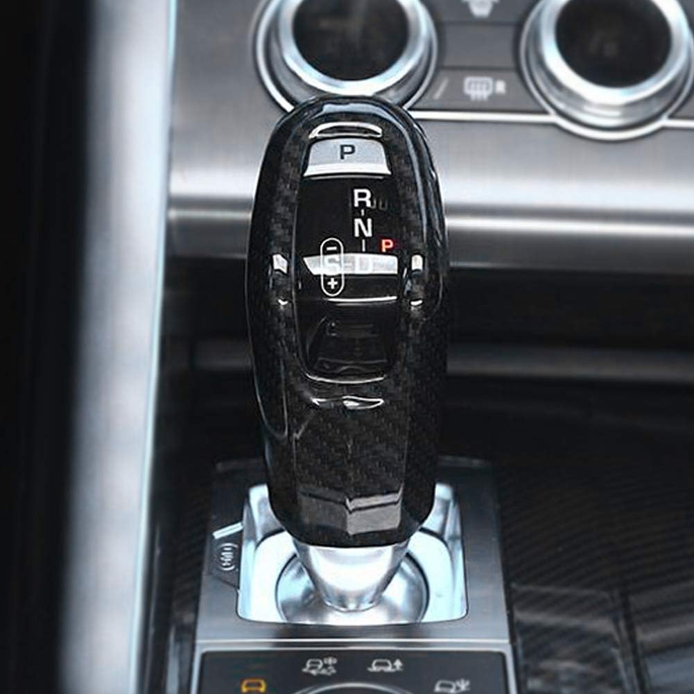 Carbon Fiber Car Gear Shift Knob Cover Trim Pack of 2 I3986