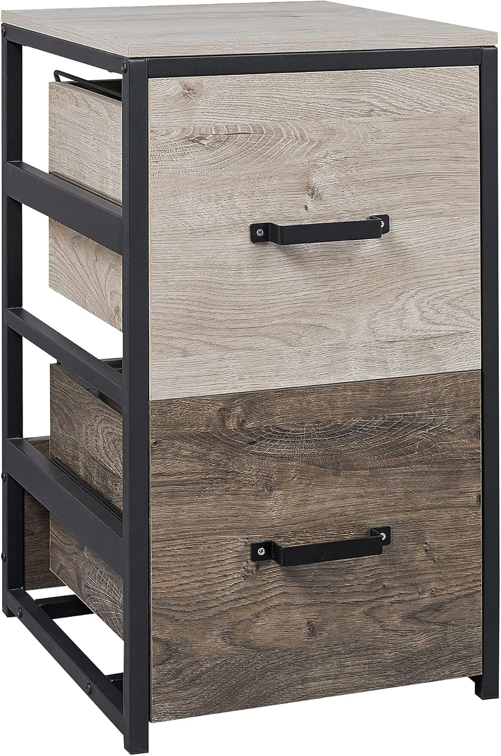 2 Drawer Wood File Cabinet U70003