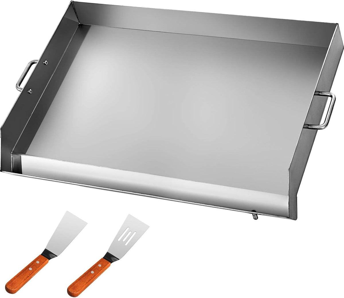 Stainless Steel Griddle, 36 x 22 Non-Stick Grill with 2 Handles C5986