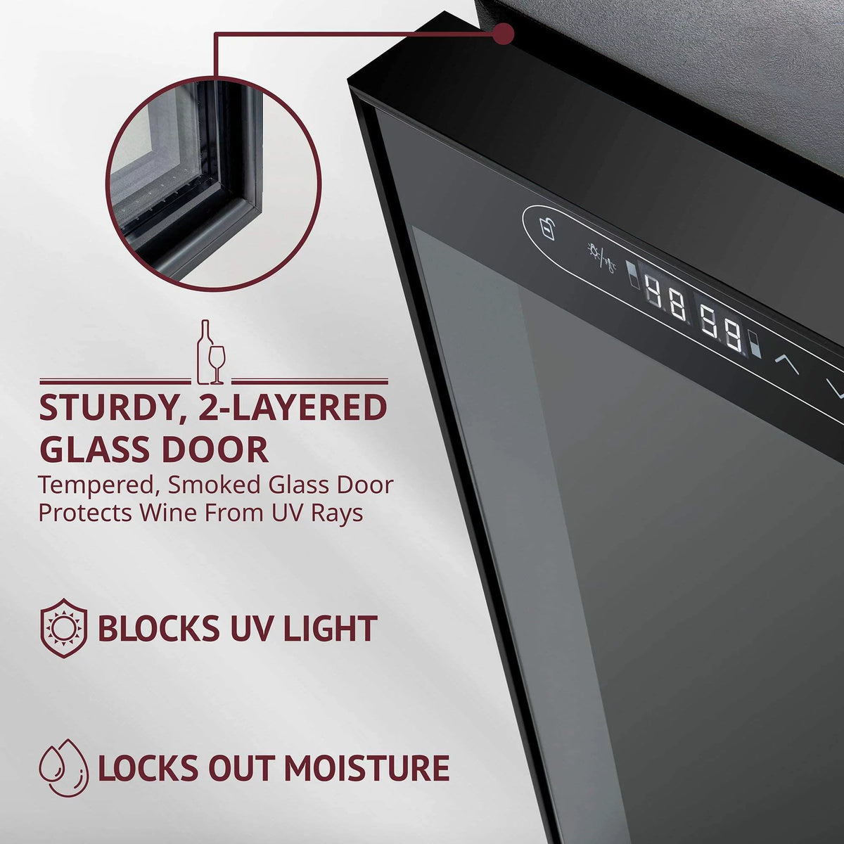 Dual Freestanding 33 Bottle Wine Cooler H237151