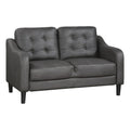 Gray Microfiber Loveseat O42929