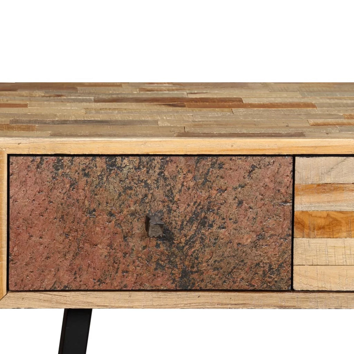 Solid Reclaimed Teak Console Table D8562