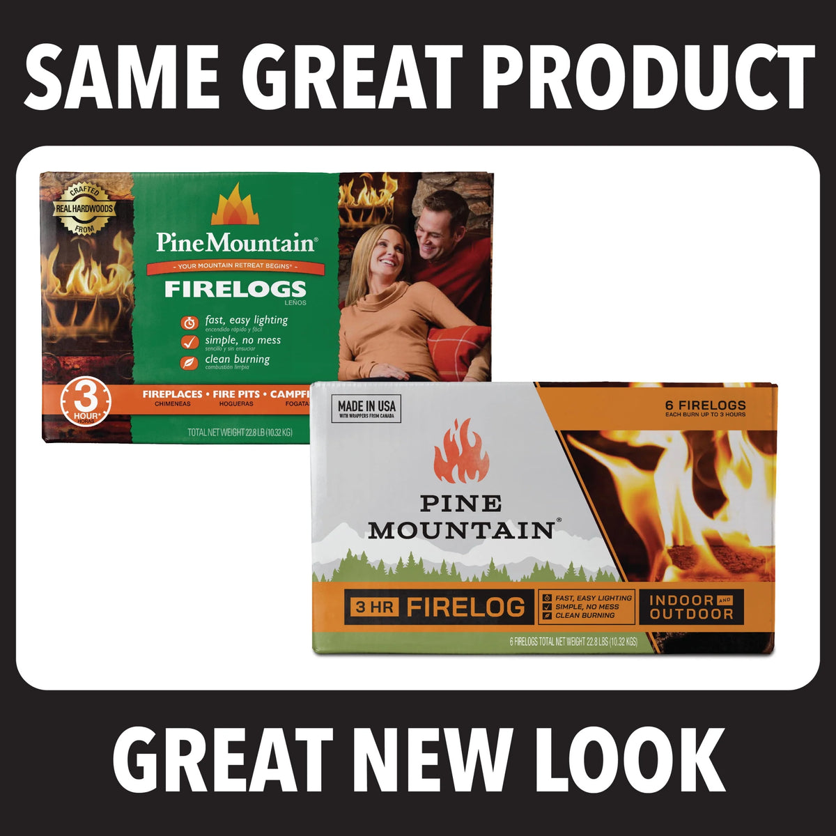 Long Burning Fire Log 6 Pack L473
