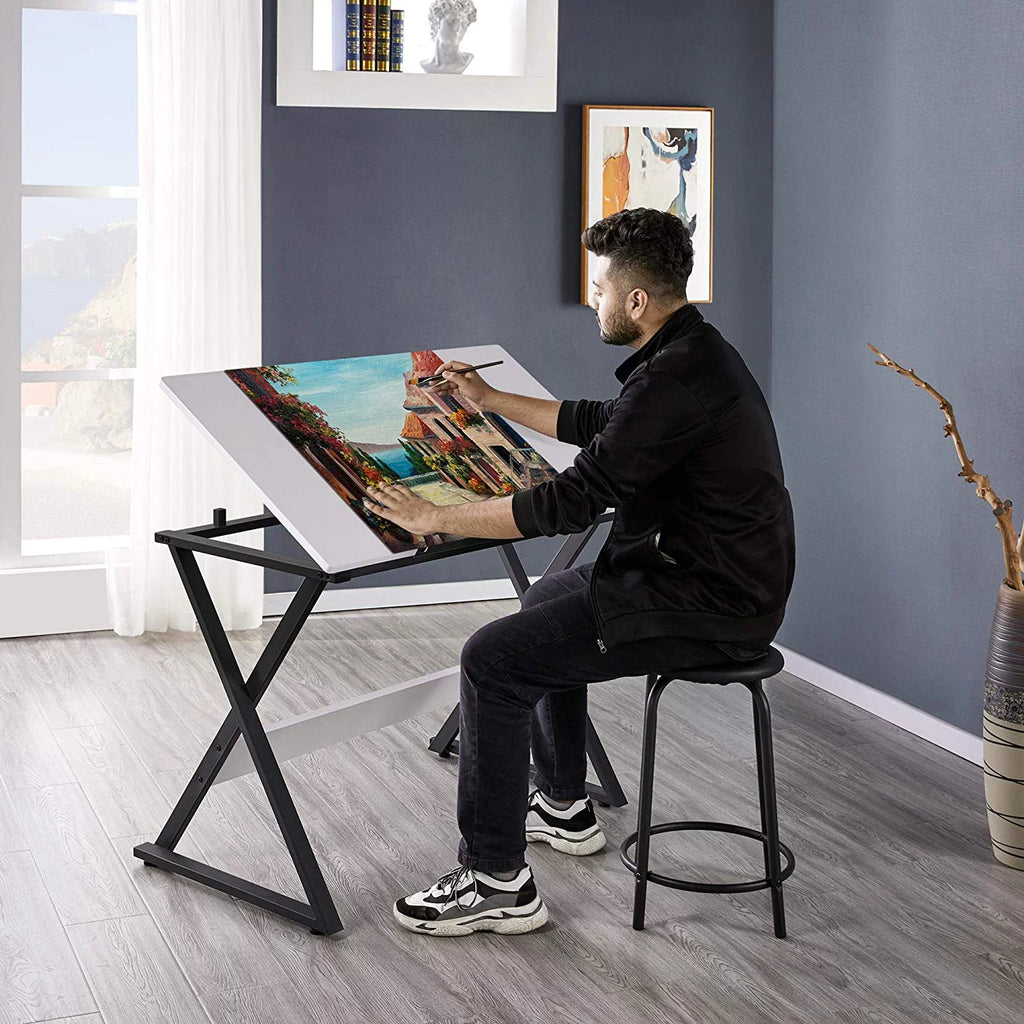 Drafting Table with Tilted Tabletop L96309
