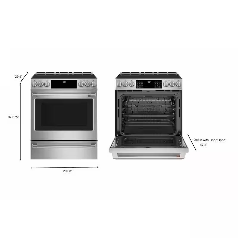 30 in. 5.7 cu. ft. Slide-In Induction Range with Convection L376