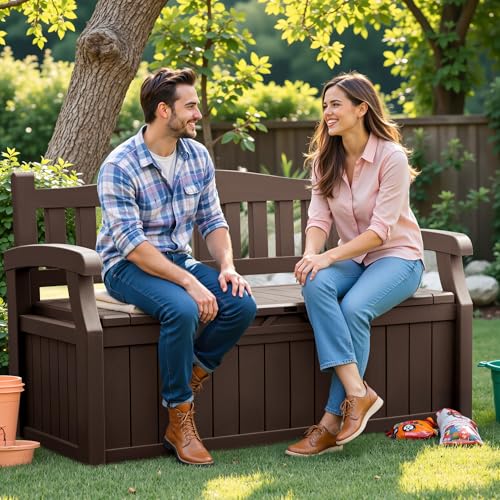 80 Gallon Black Storage Bench G594832