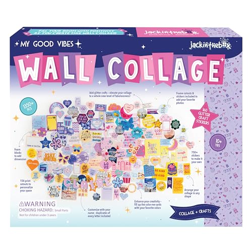 DIY Wall Collage Kit with Glitter Crafts, 1350 PCS S45156