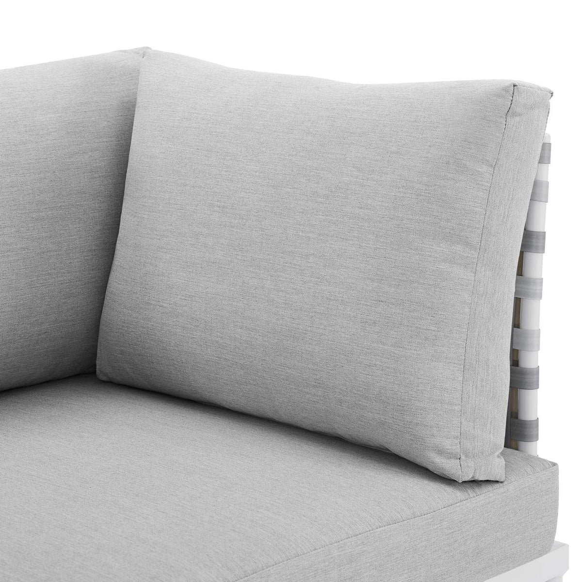 Grey Aluminum Outdoor Corner Chair W91880