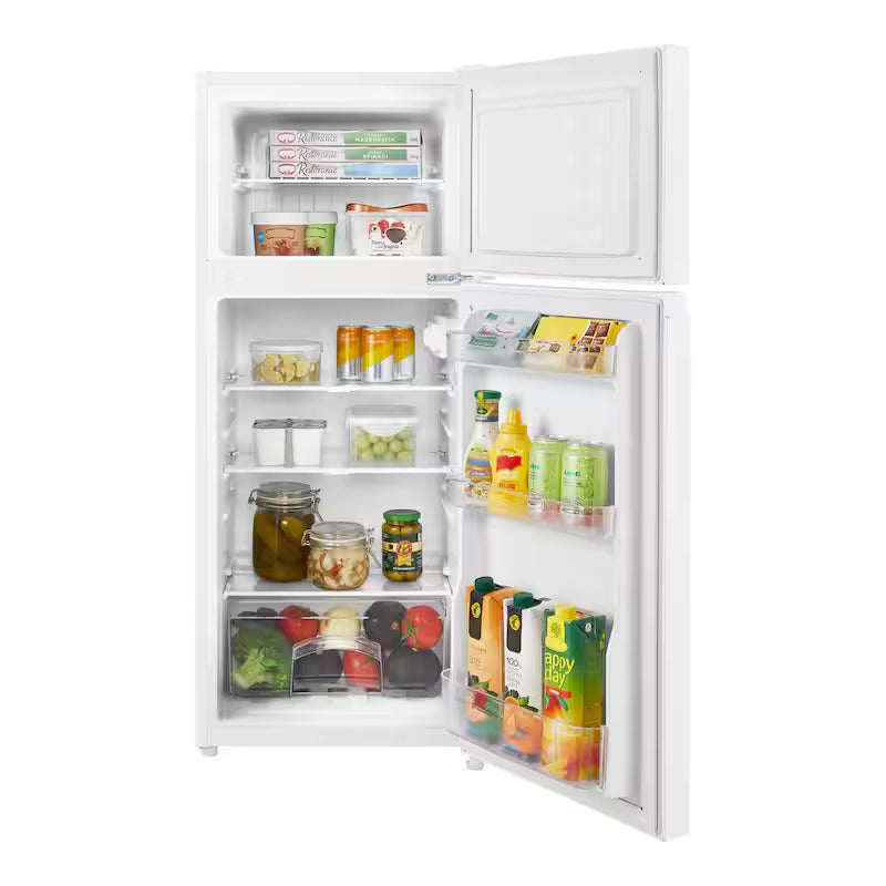 White 4.5 cu. ft. 2-Door Mini Refrigerator with Freezer U6023
