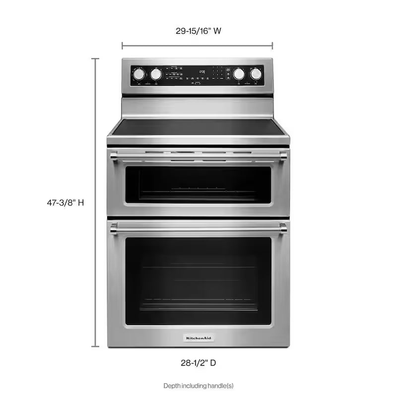 6.7 cu. ft. Double Oven Electric Range Stainless Steel P98988