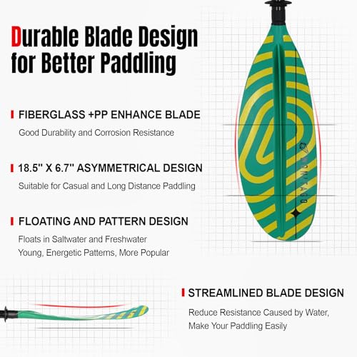 Carbon Fiber Kayak Paddle 3 Piece Adjustable C969