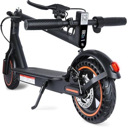 Electric Scooter with 8.5" Solid Tires, 500W Motor, 19MPH Max Speed O178640
