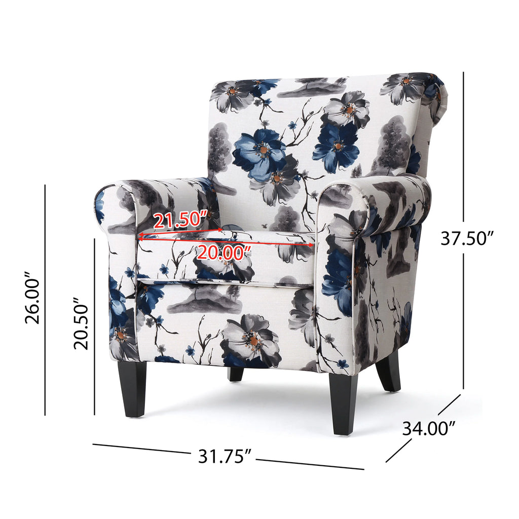 Multicolor Fabric Club Chair P43992