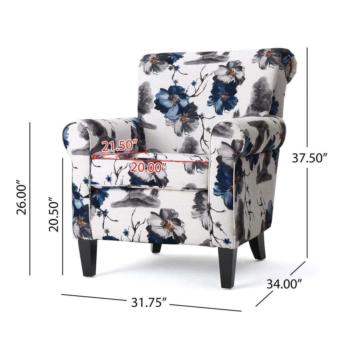 Multicolor Fabric Club Chair P43992