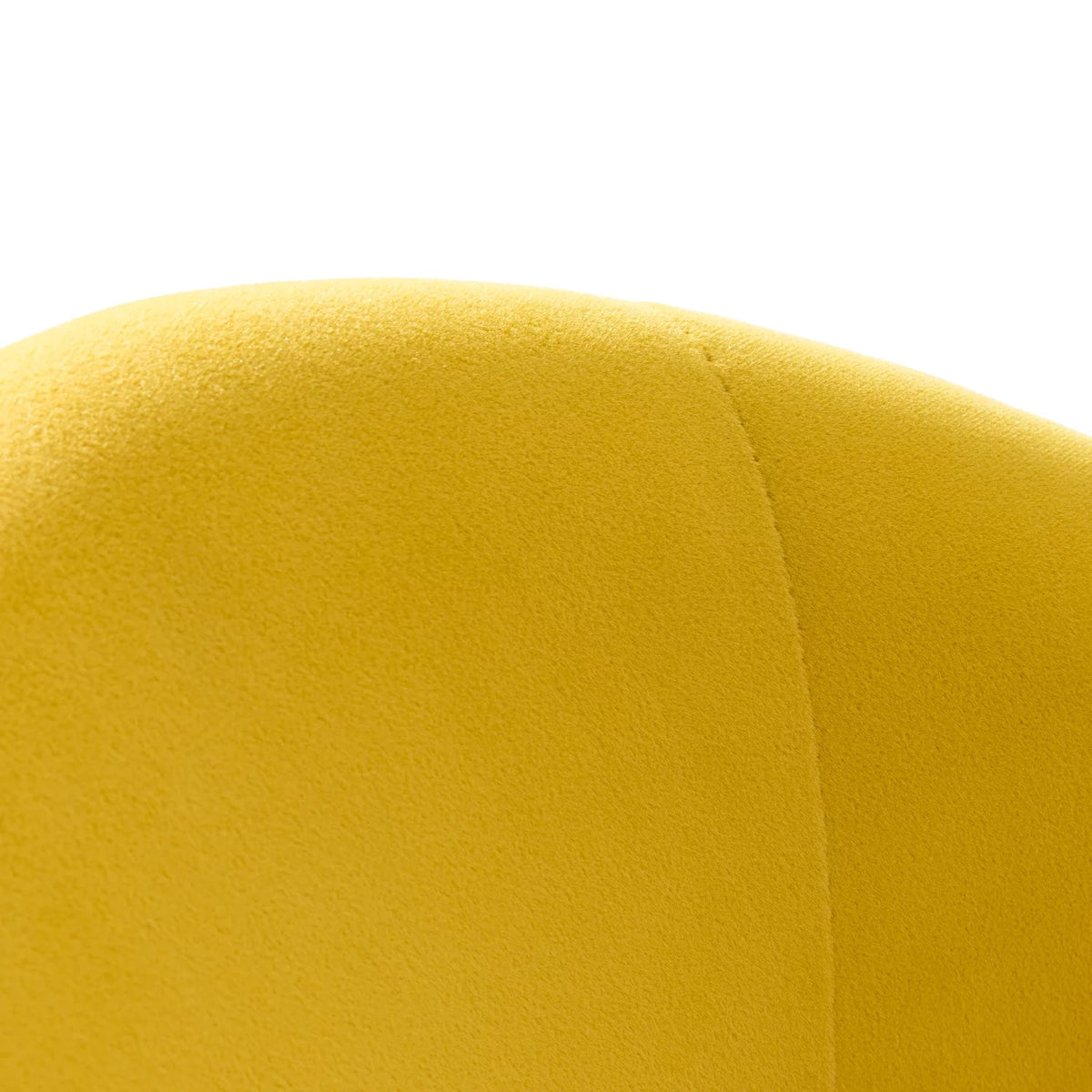 Yellow Velvet Adjustable Swivel Home Office Chair E152