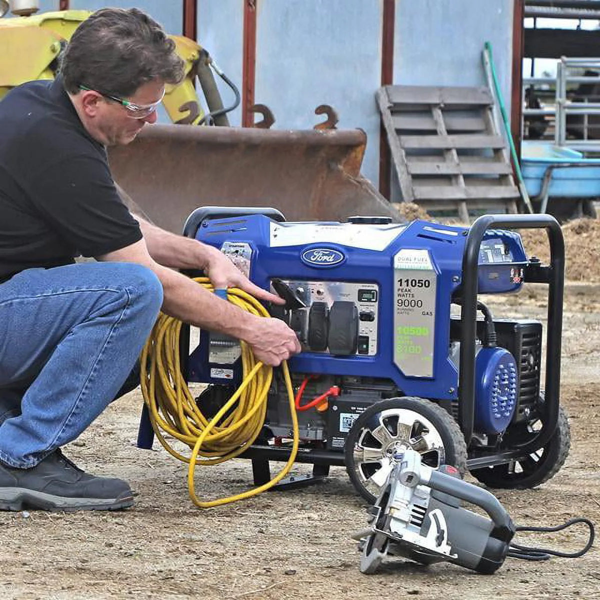 11050W Dual Fuel Portable Electric Start Generator V82914