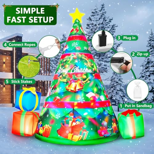 Inflatable Hanging Santa with Bright LEDs A85307