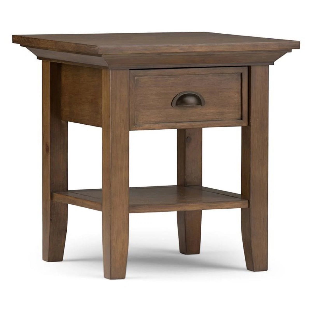 2-Piece Wood Square End Side Table Set E73189