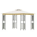 Beige 10 ft. x 10 ft. Soft Canopy Patio Gazebo I954