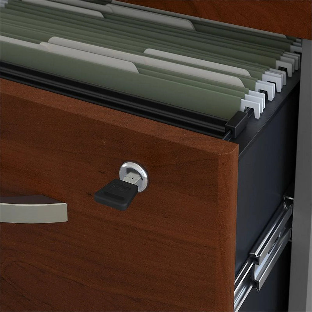 72W x 24D Engineered Wood Office Desk with Drawers R4083