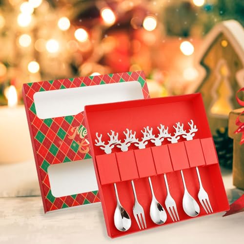 Christmas Stainless Steel Spoons Forks Set K4589