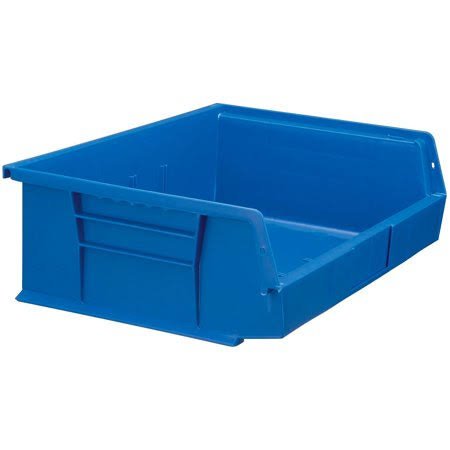 Hanging & Stacking Storage Bin Blue Lot of 6 W800