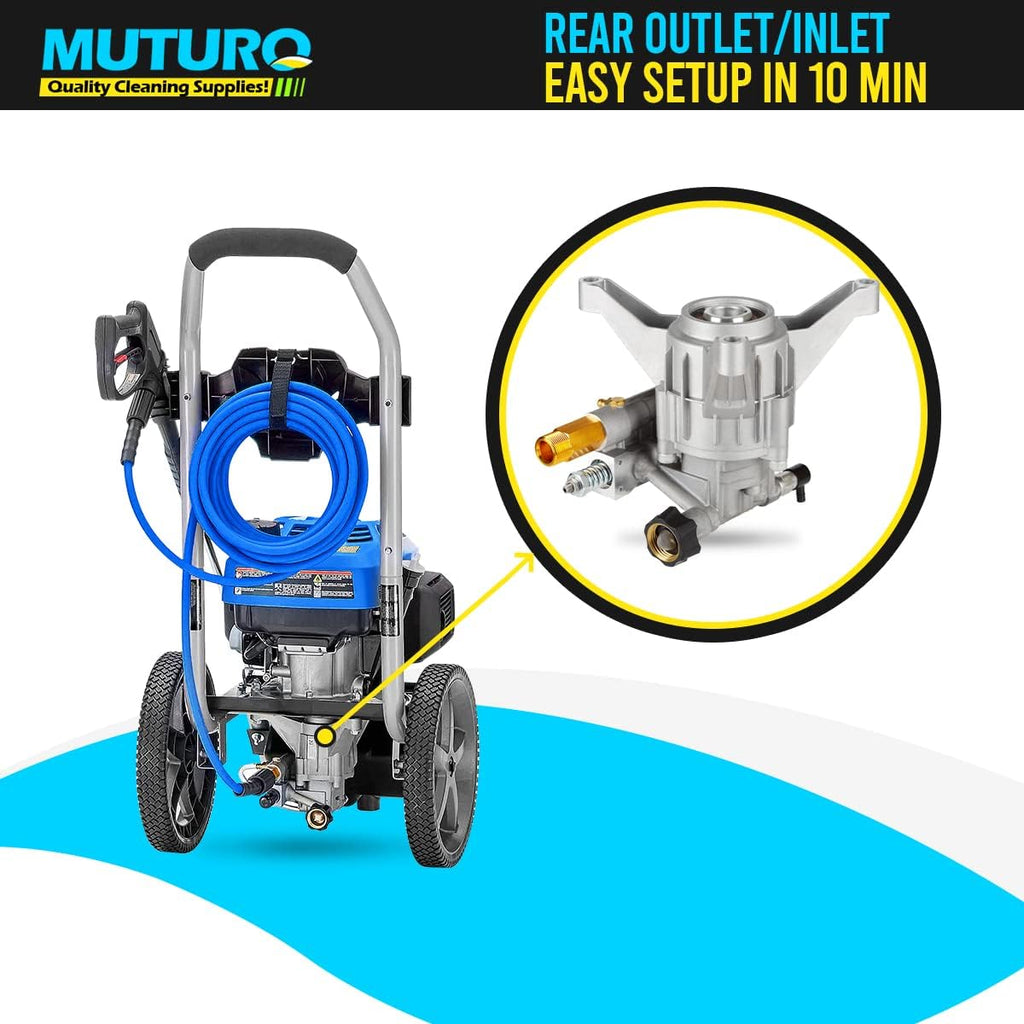 Vertical Pressure Washer Pump 7/8 Shaft 2800-3000 PSI 2.5GPM Rear Outlet Pack of 2 J361531