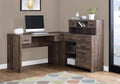 L-Shaped Corner Computer Desk with Hutch B45825