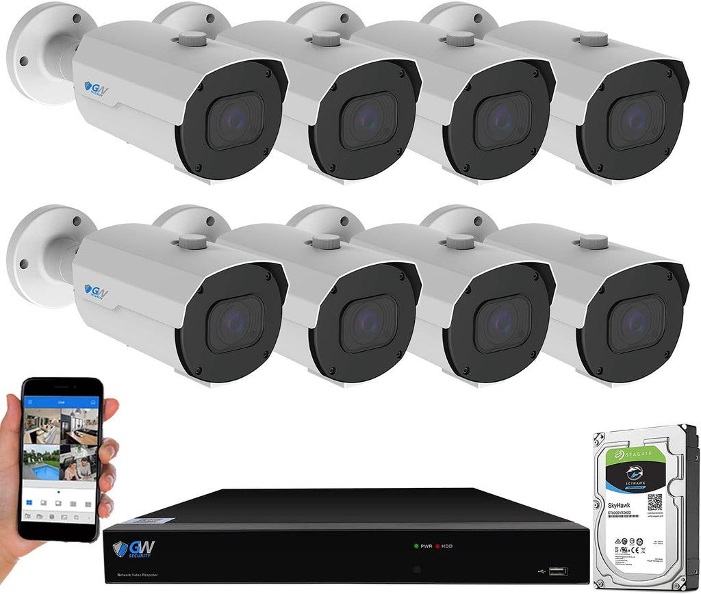 4K 8MP PoE Security Camera System with 5X Optical Zoom P737991