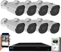 4K 8MP PoE Security Camera System with 5X Optical Zoom P737991