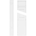 Flat Panel PVC Pilaster with Decorative Capital & Base (Pair) P6076