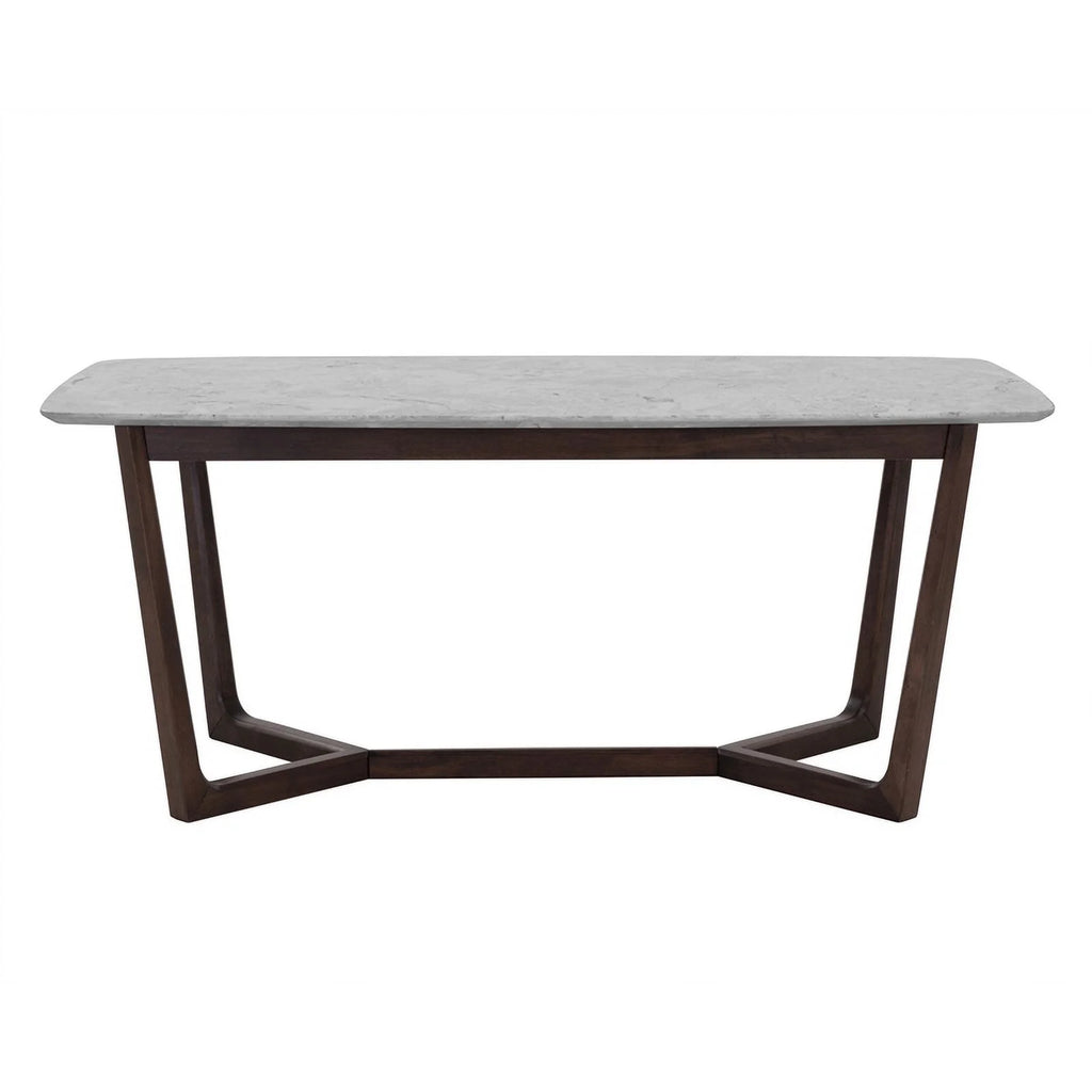 70.5" Wood & Faux Marble Dining Table U91508
