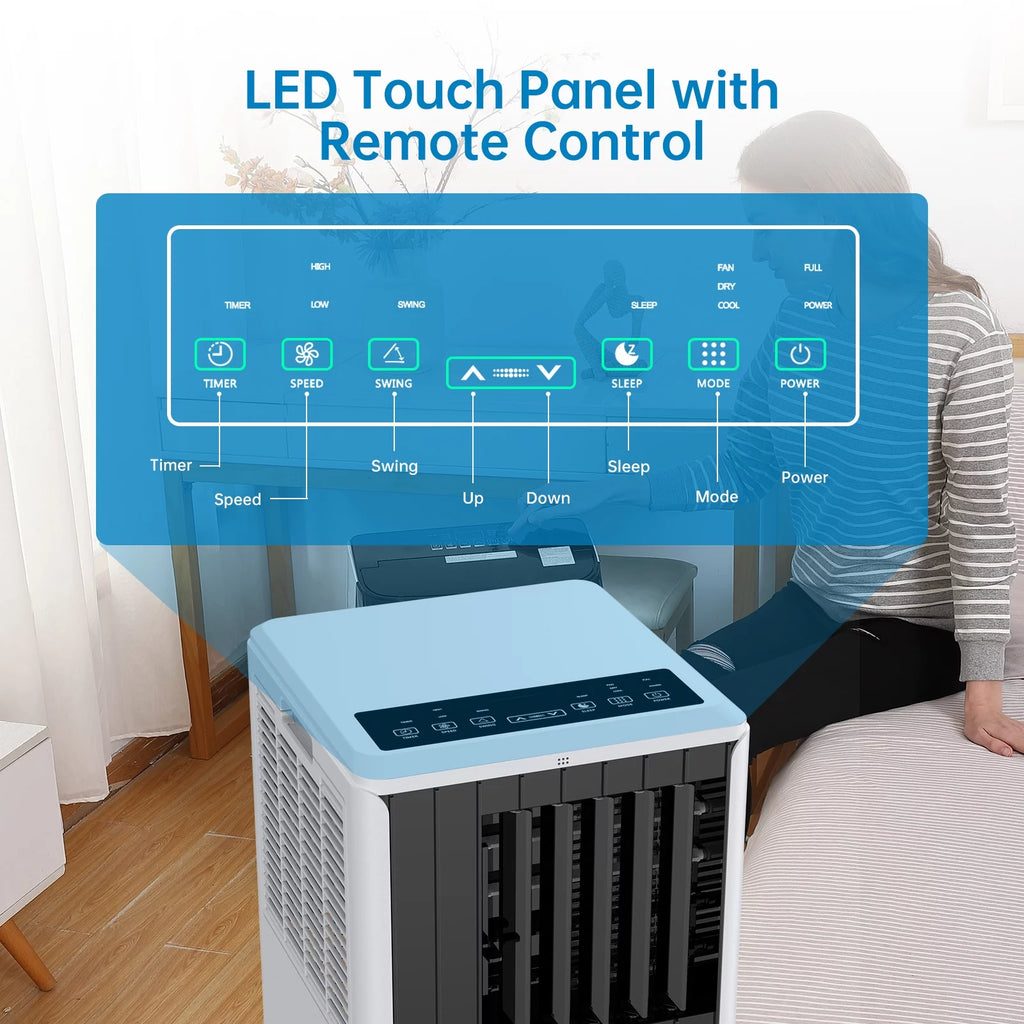 8,000 BTU Portable Air Conditioner with Remote Control T5360