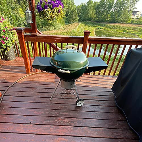 Black Powder Coated Steel Grill Table Shelf O112056