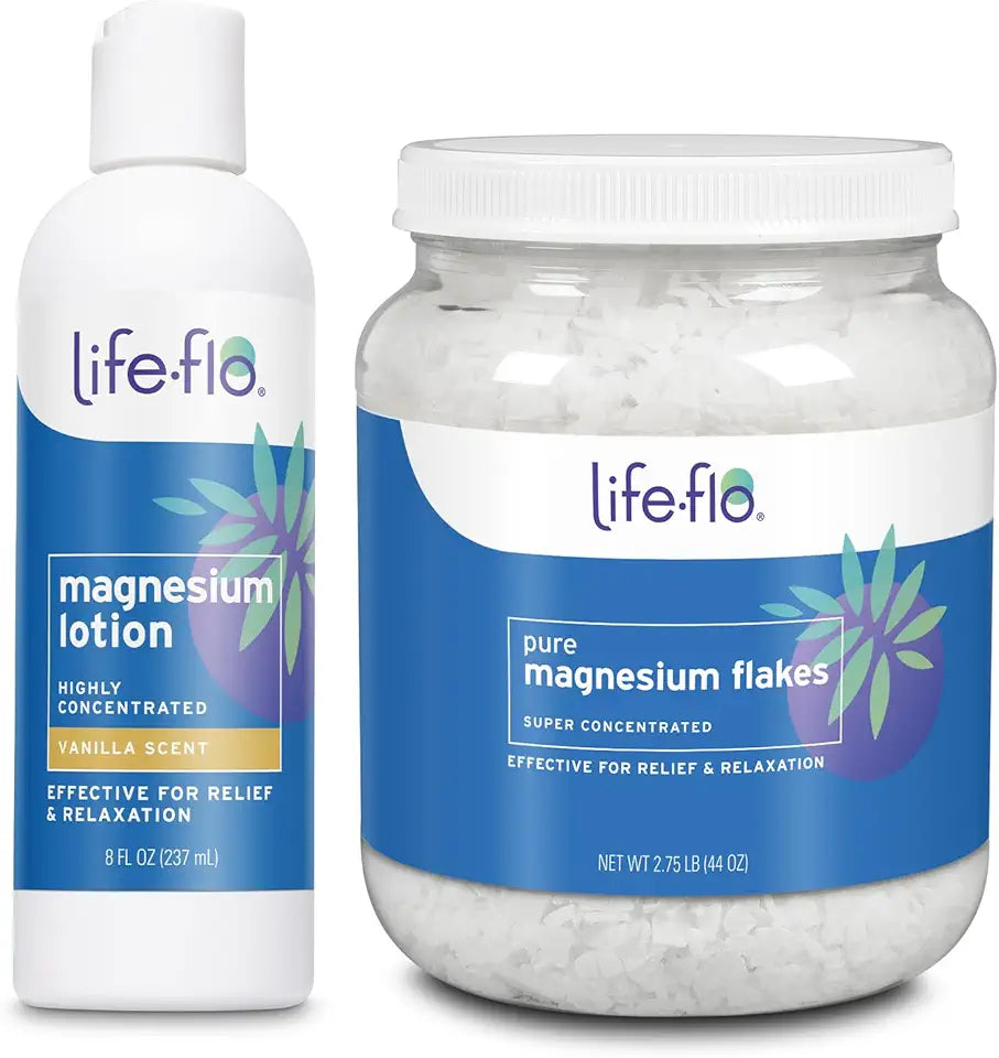 Magnesium Lotion 8oz and Magnesium Flakes 44oz V74709