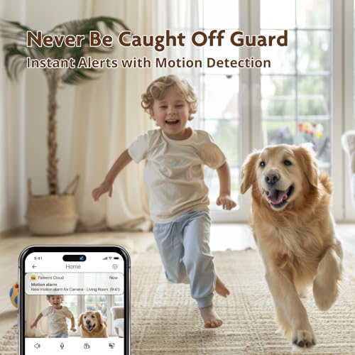 2K Pan/Tilt Indoor WiFi Security Camera I896858