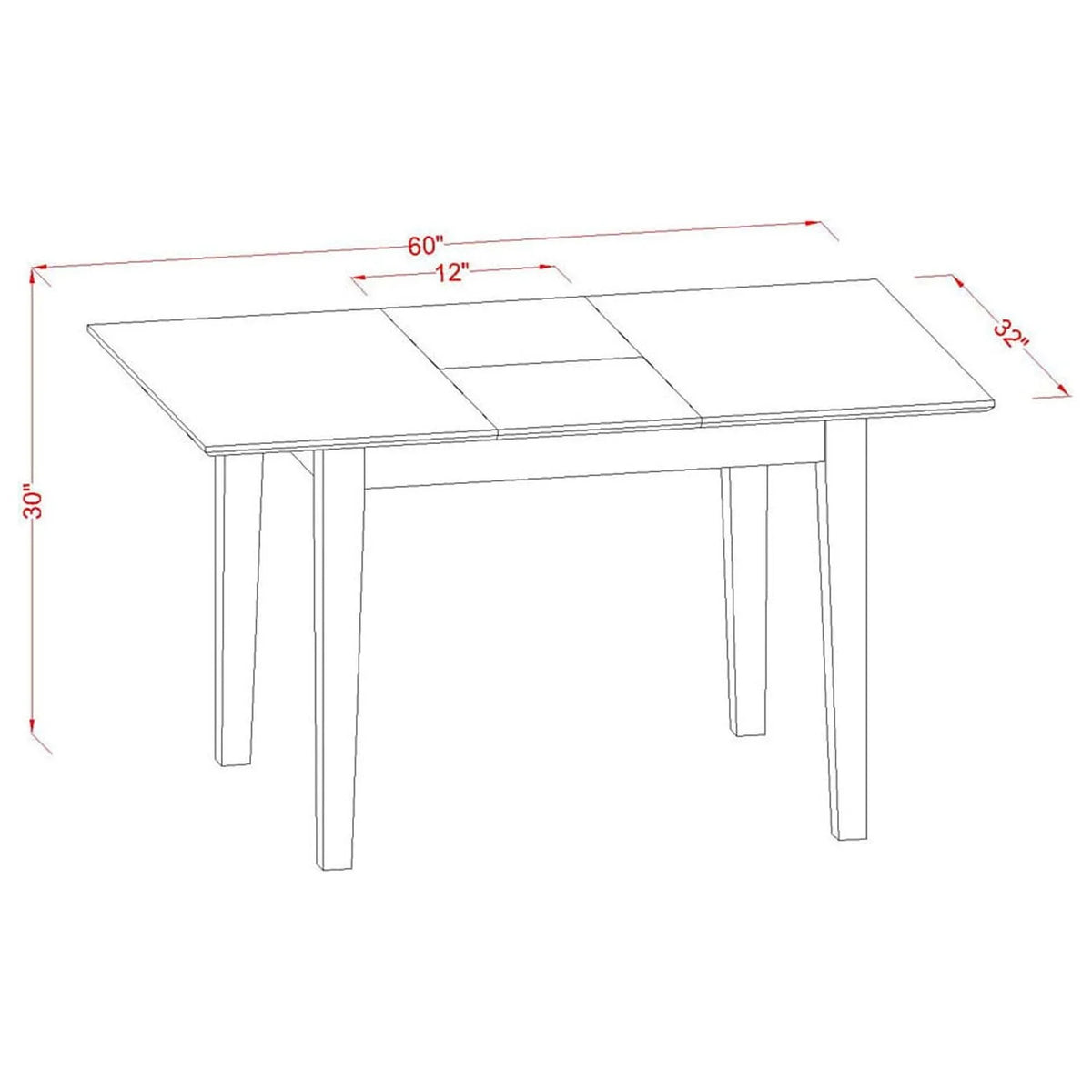 7 Pc Dinette Set with Table and 6 Chairs E9742