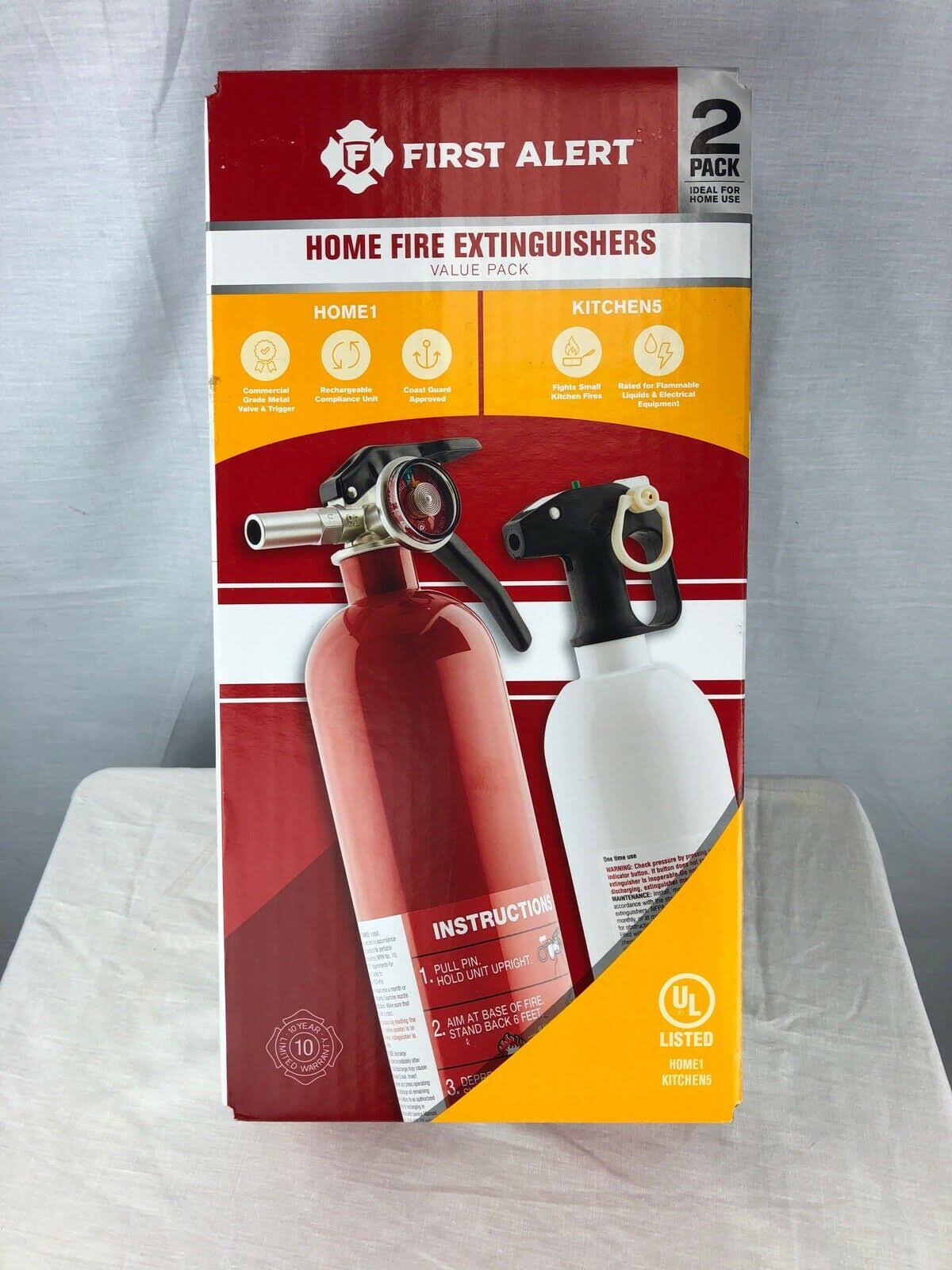 2 Pack Home Fire Extinguishers O758053