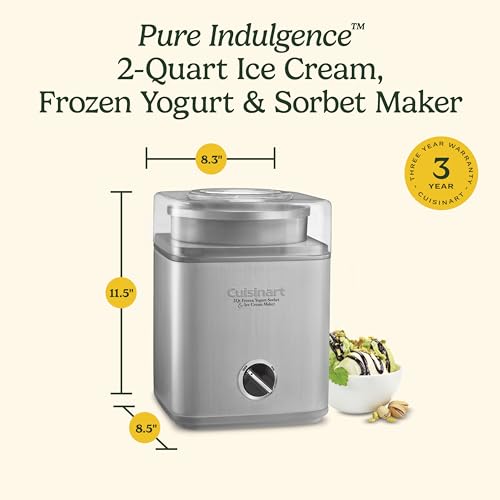 Ice Cream Maker 2-Qt Silver I1620