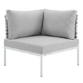 Grey Aluminum Outdoor Corner Chair W91880