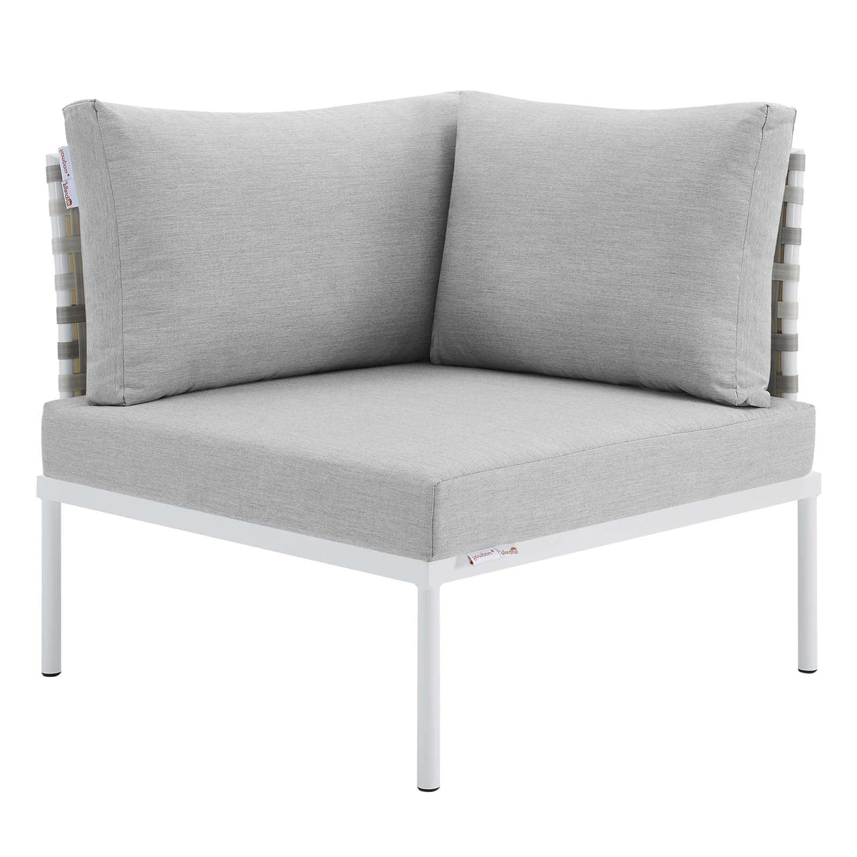 Grey Aluminum Outdoor Corner Chair W91880
