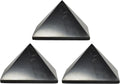 3 pcs Authentic Shungite Pyramid Polished P61078