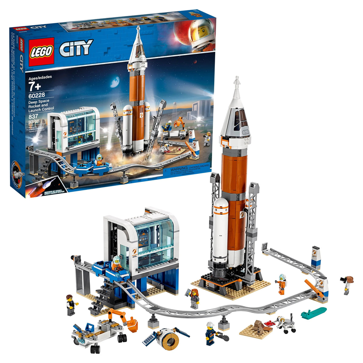 Space Rocket Launch Control with Toy Monorail H428