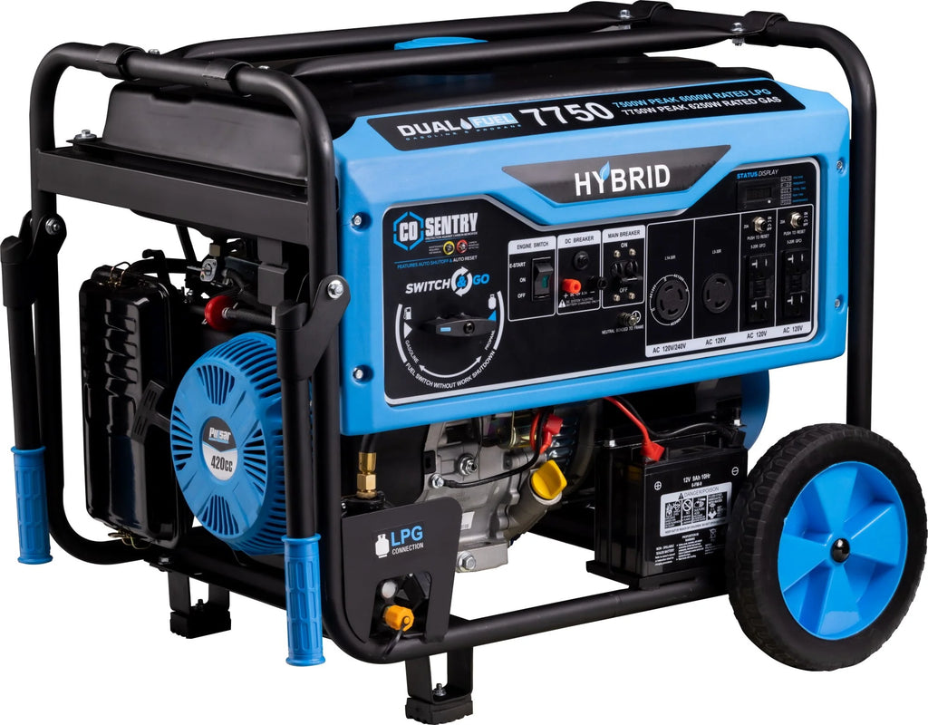 7,750-Watt Dual Fuel Portable Generator with Electric Start N48540