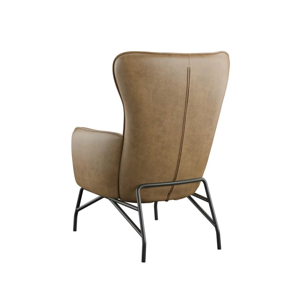 Yellow 27" Accent Chair with Metal Base I793
