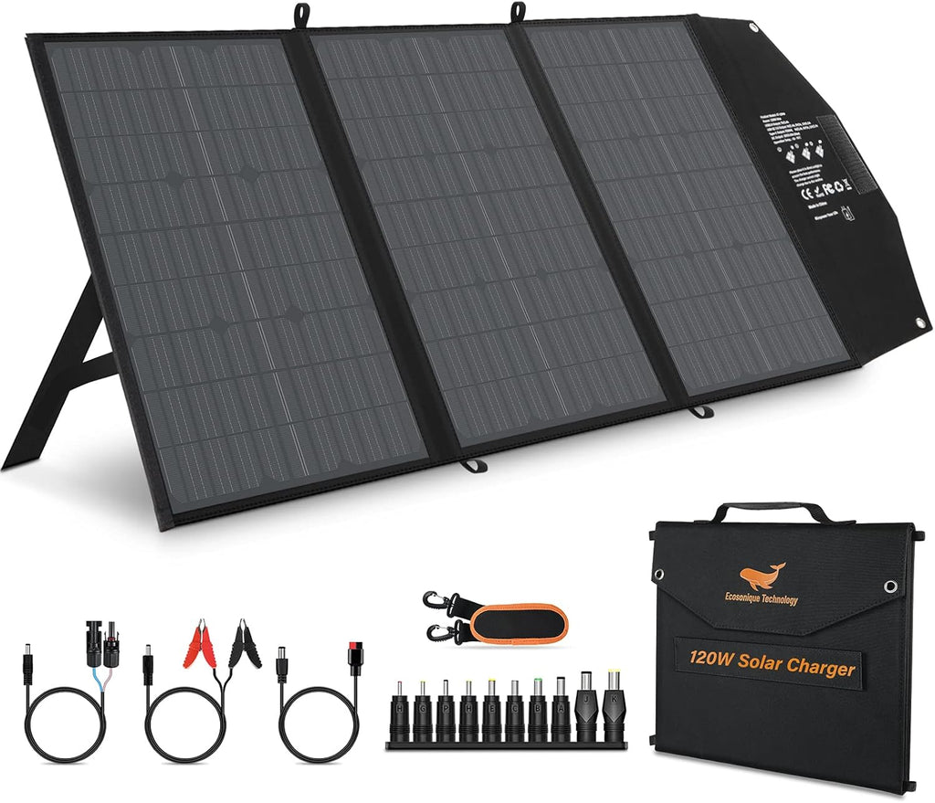 60W Portable Foldable Solar Panel with Adjustable Kickstand G11214