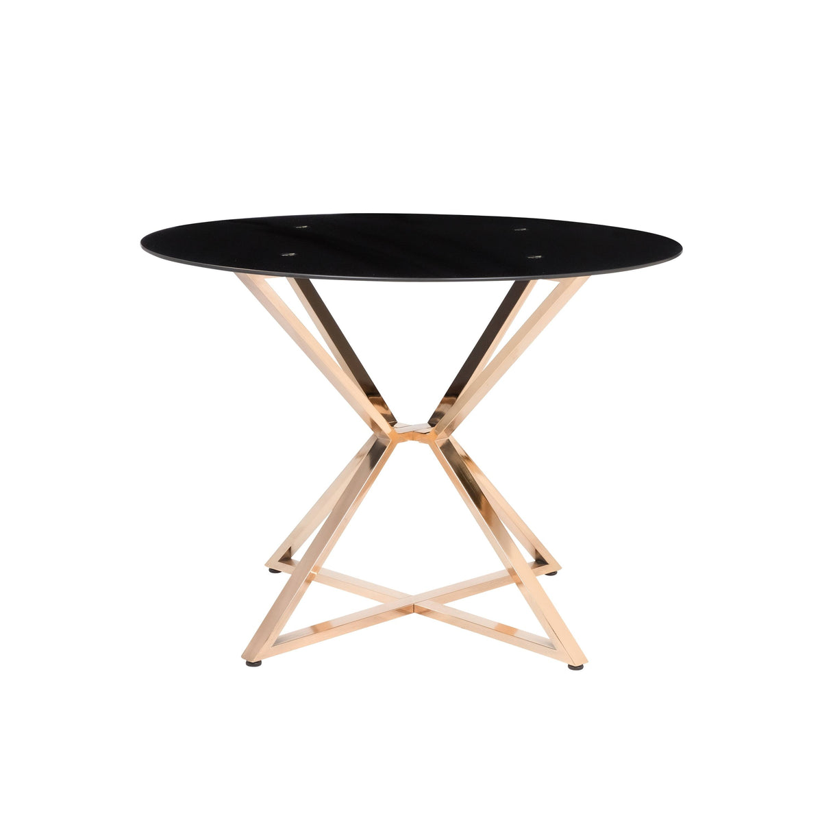 Contemporary Gold 41-in Dining Table U3849
